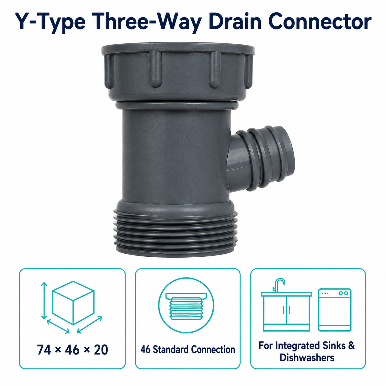 Y-Type Three-Way Connector
